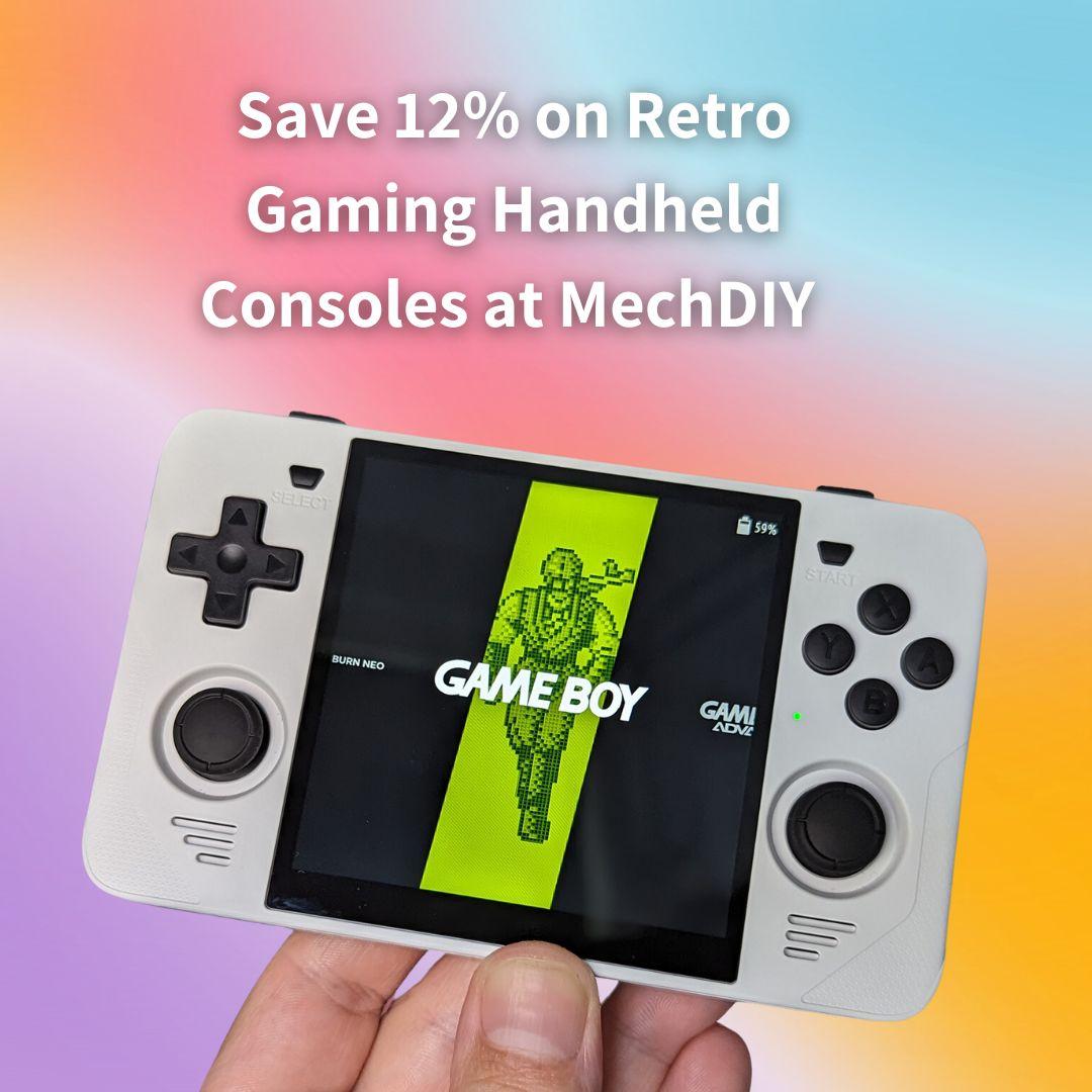 Save 12% on Retro Gaming Handheld Consoles at MechDIY – Use Code MC12