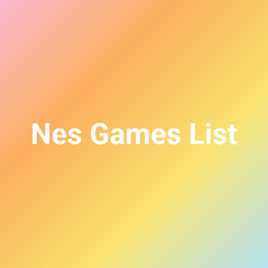 Nes Games List