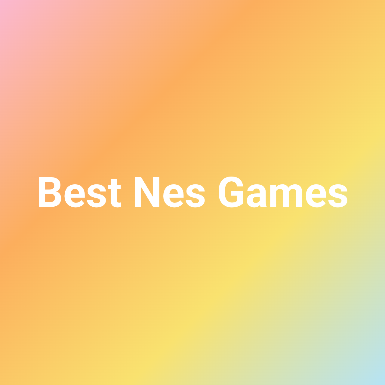 Best Nes Games