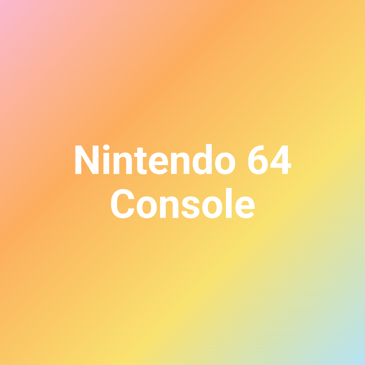 Nintendo 64 Console