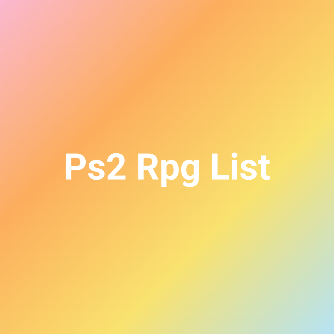 Ps2 Rpg List