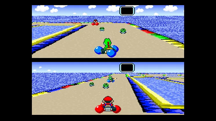Super Mario Kart on SNES