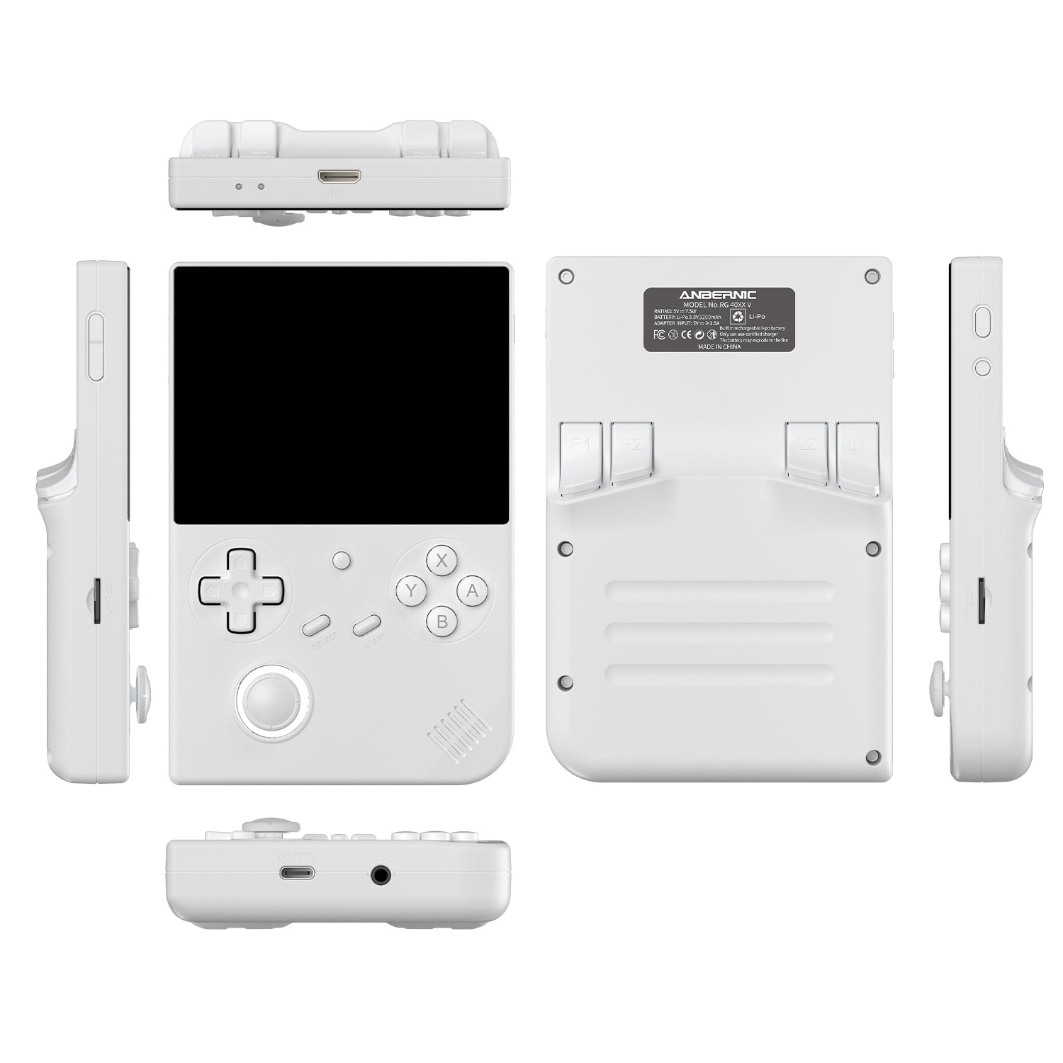 Anbernic RG40XX V vertical retro gaming handheld with 4-inch IPS display