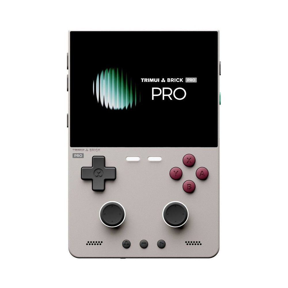 TrimUI Brick Pro vertical retro handheld with Hall-effect analog sticks